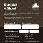 Klasické stříhání - voucher
