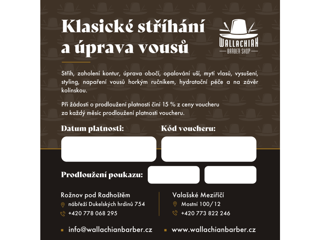 Klasické stříhání a úprava vousů